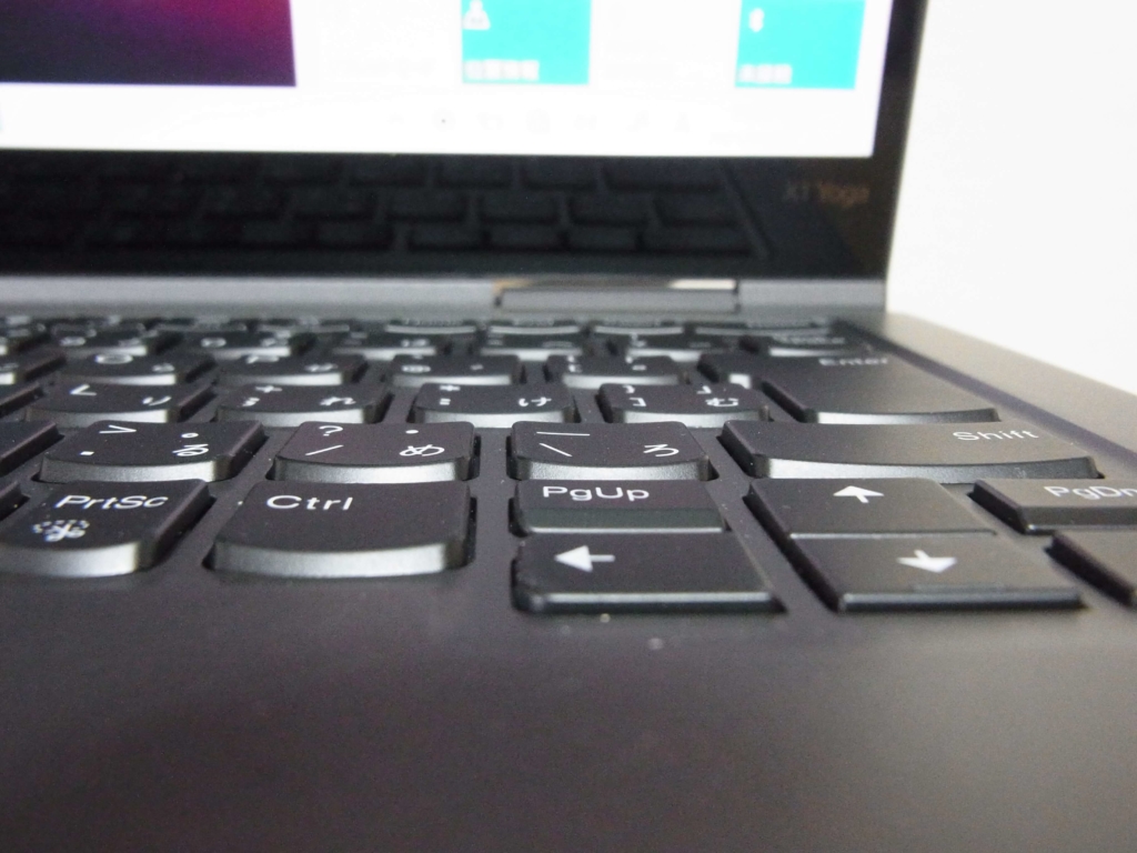 レノボ｜ThinkPad X1 Yogaのキーボード