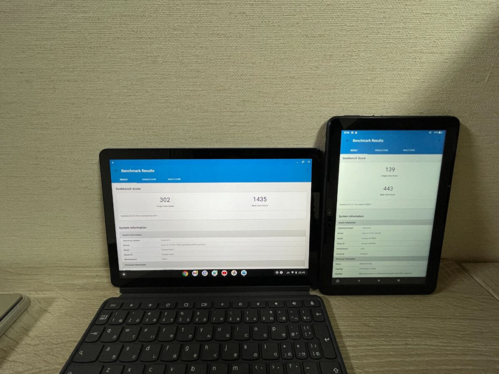 IdeaPad Duet Chromebookの性能・ベンチマークをGEEKBENCHで計測
