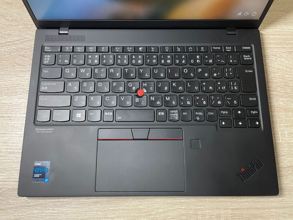 ThinkPad X1 Nanoのキーボード